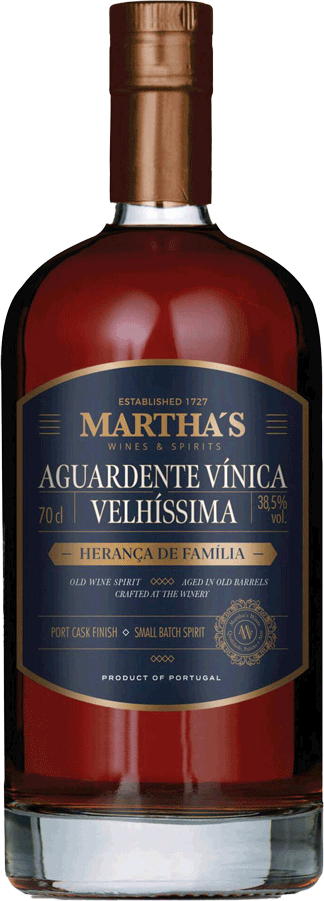 Martha's Aguardente VELHISSIMA  38,5%  70cl
