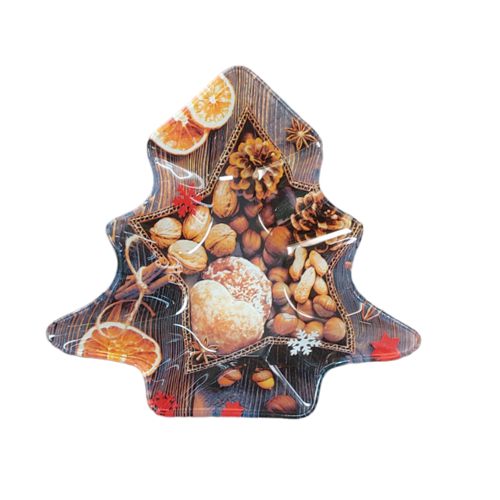 Taça de Vidro Natal Elegante para Decoração Festiva