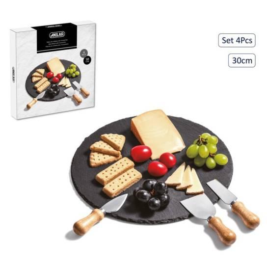 Tábua Ardósia Red. c/ 3 Acessórios