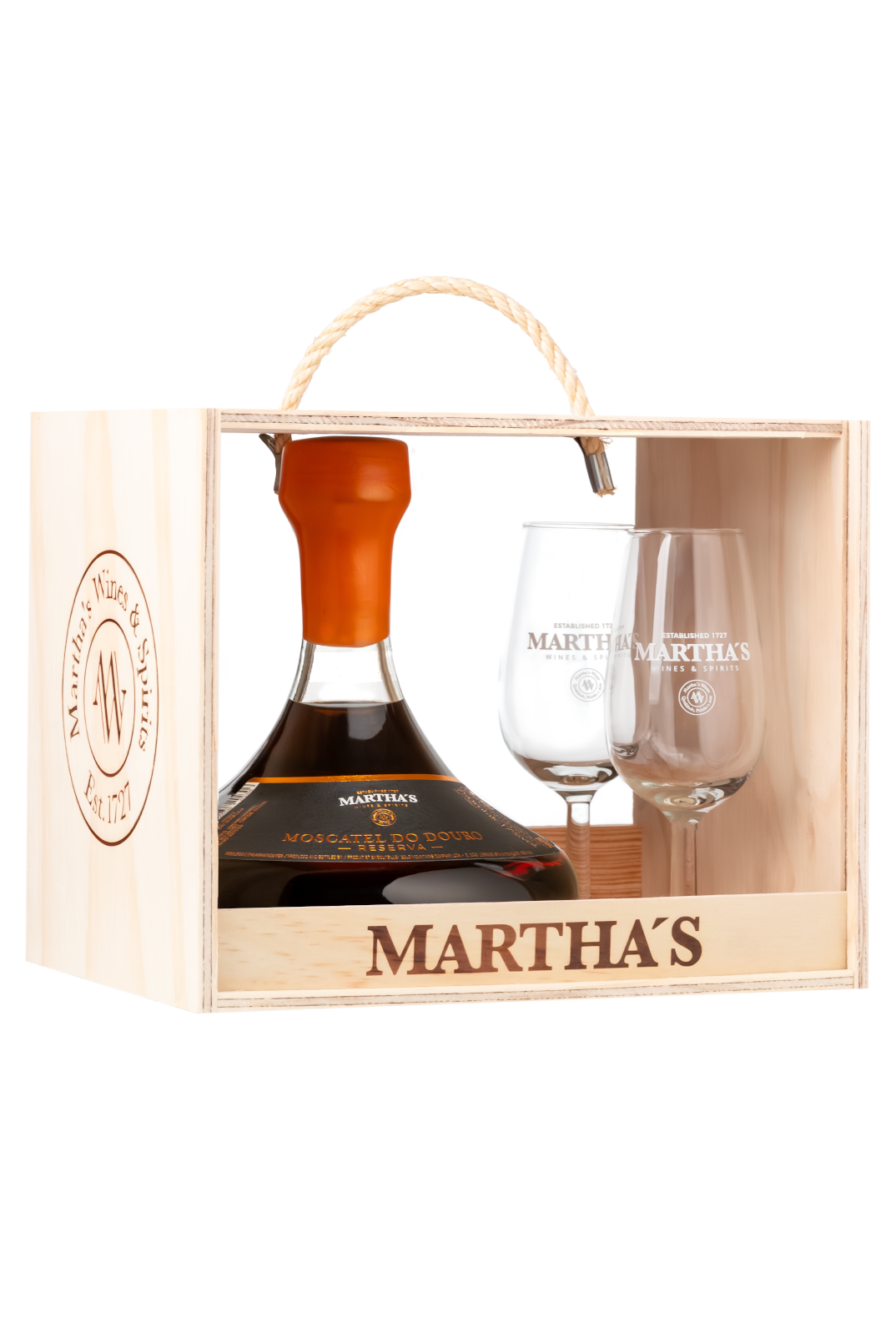 Martha's Noble Decanter Moscatel Reserva 750ml c/ Copo