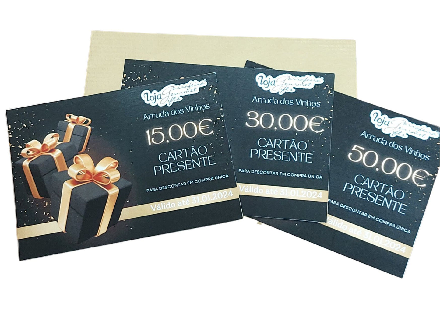 Cartão Presente Loja G - Elegância e Valor Personalizado