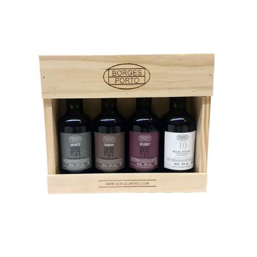 Conj. 4 x 50ml Porto Borges Cx. Madeira