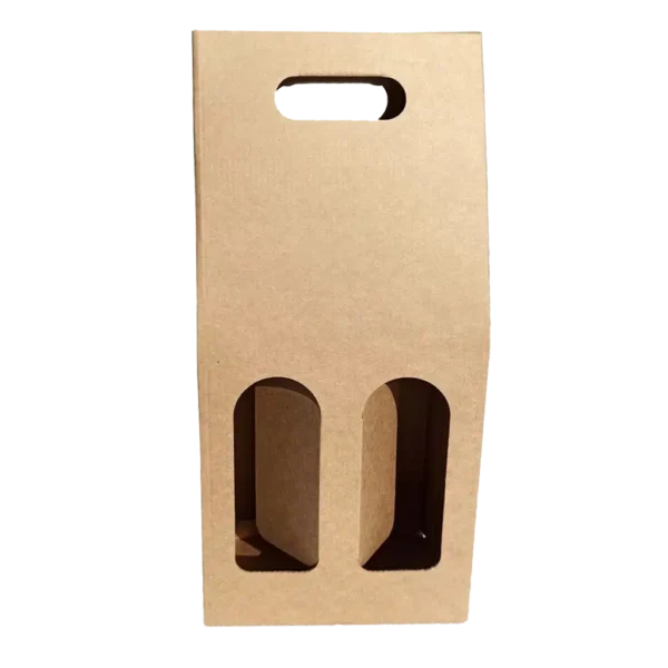 Cx Cartão 2 Garrafas kraft