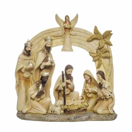 Presépio em Poliresina 24,5cm Sofisticação e Tradição