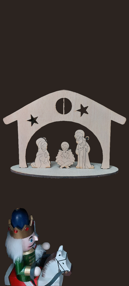 Presépio Cabana Artesanal Elegância e Tradição