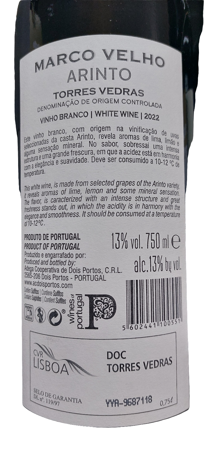 Marco Velho Branco Arinto 75cl