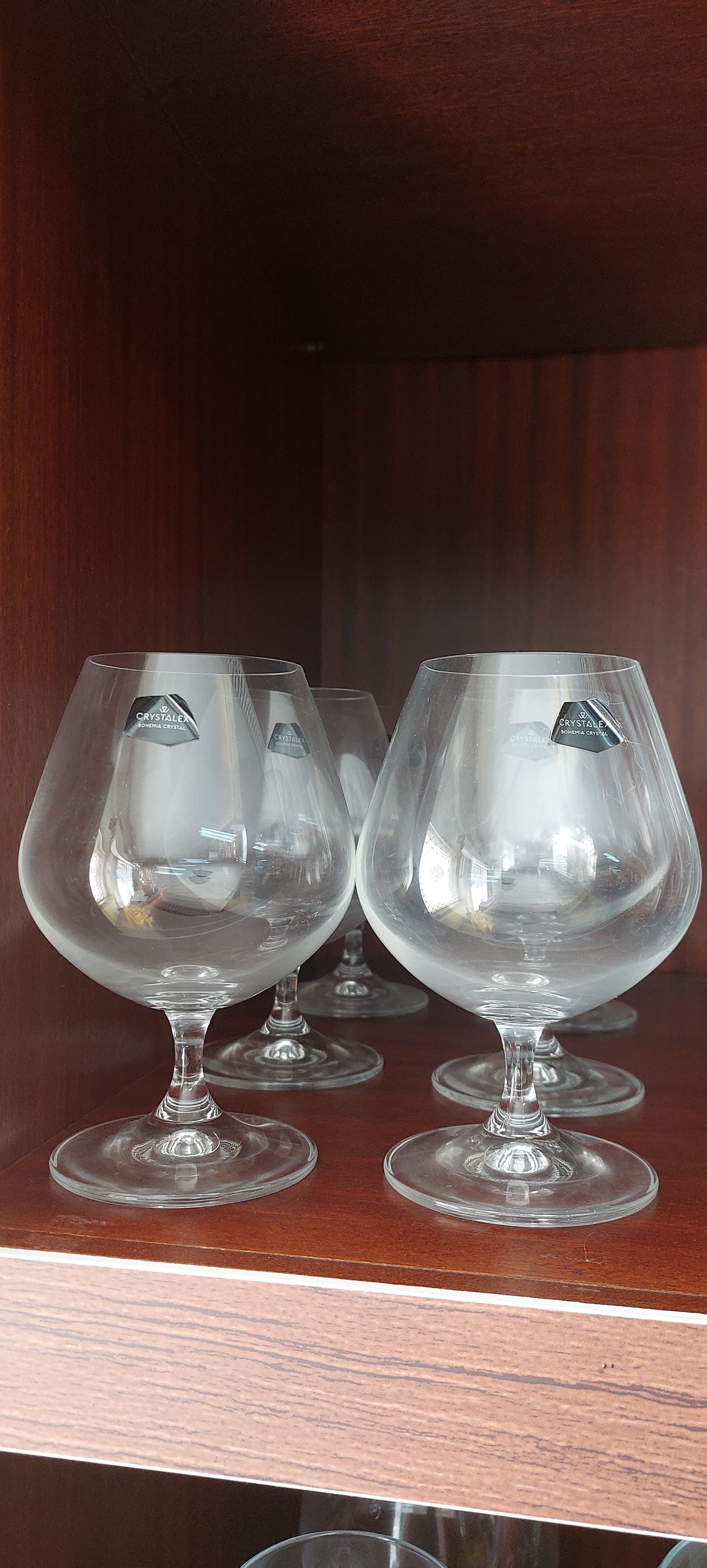 Conjunto 6 Copos Cristal da Boémia Cálice Cristalex 400ml