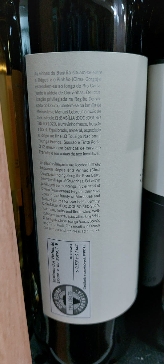 Quinta Basília Doc Tinto 2020 75cl