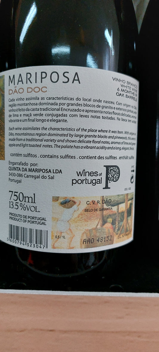 Mariposa Encruzado Branco 2021 75 cl