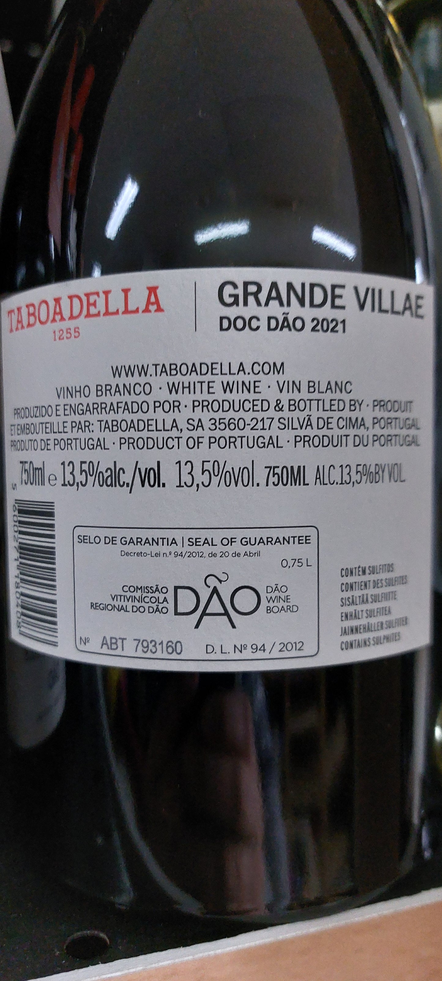 Taboadella Grande Villae Branco 2021