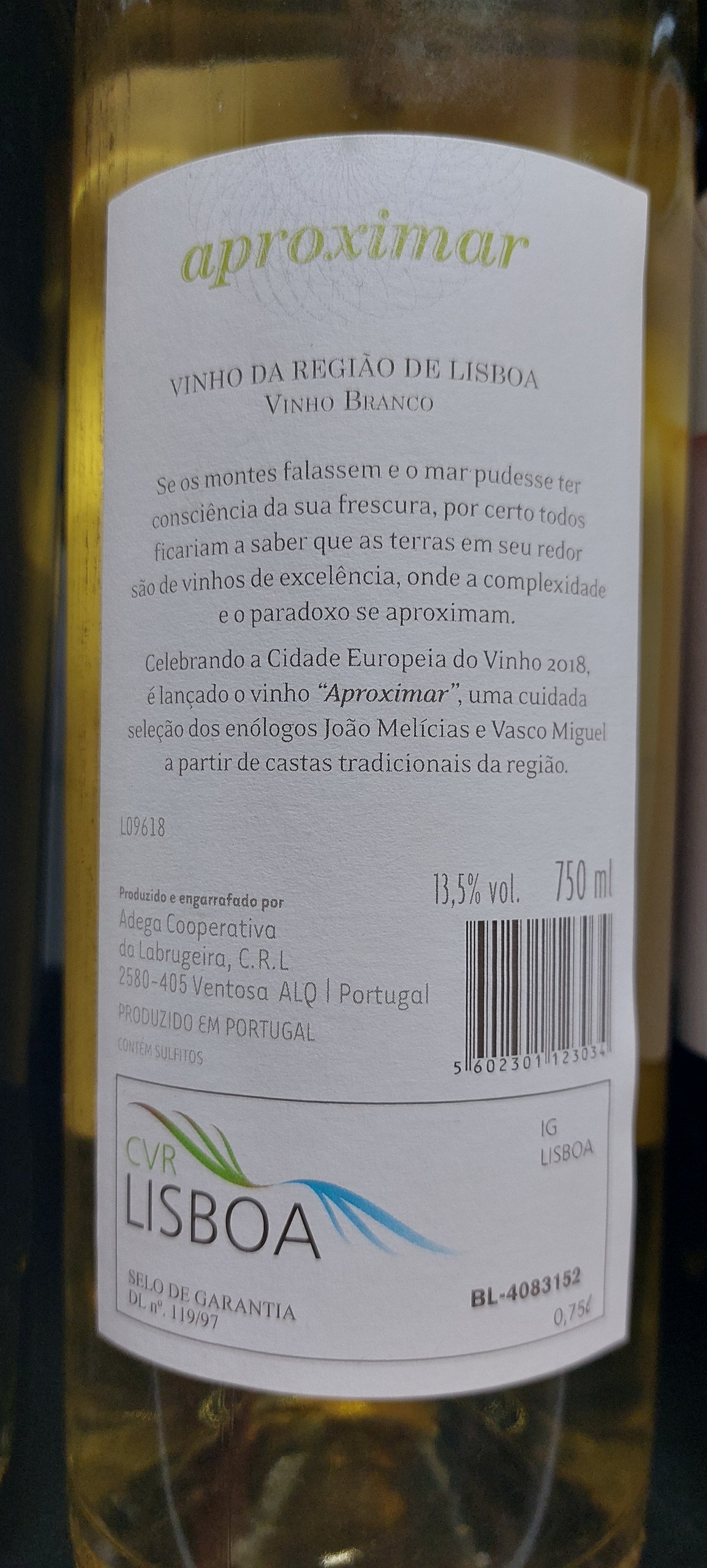 Aproximar Branco 2018 75cl