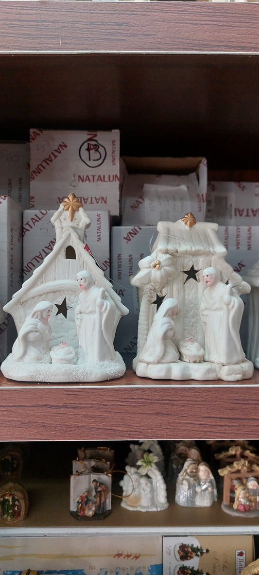 Presépio Branco com Luz LED