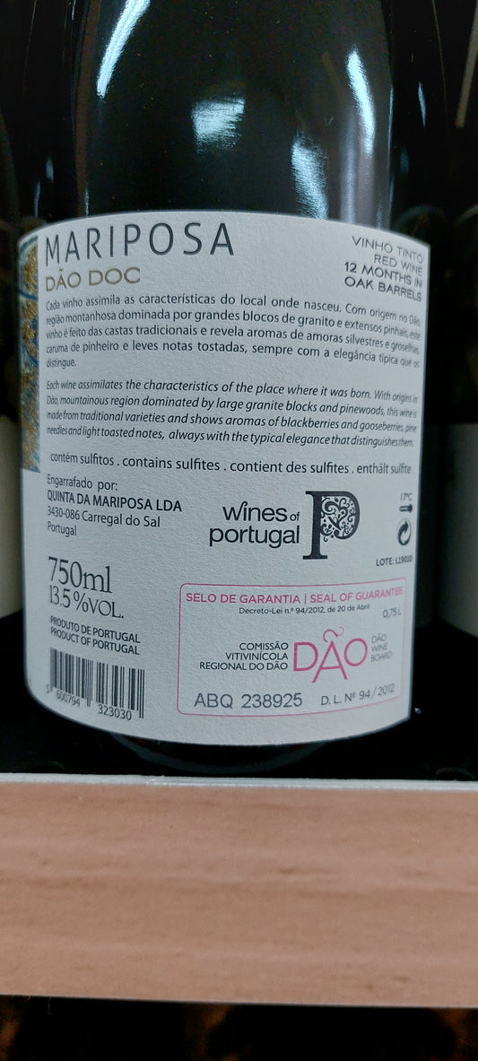 Mariposa Reserva Tinto 2018 75cl