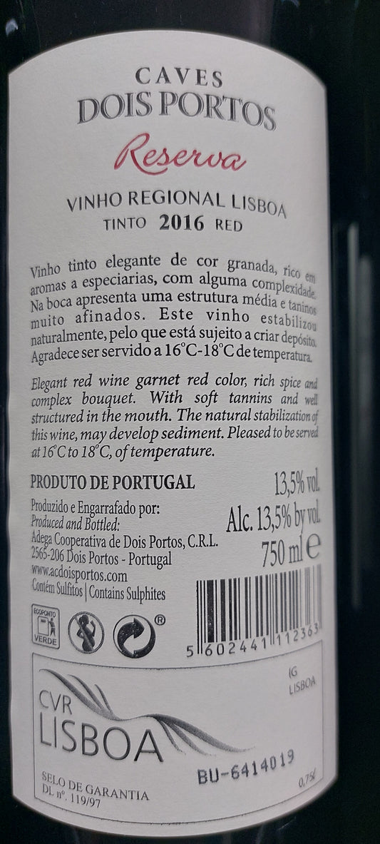 Caves Dois Portos Reserva 75 cl