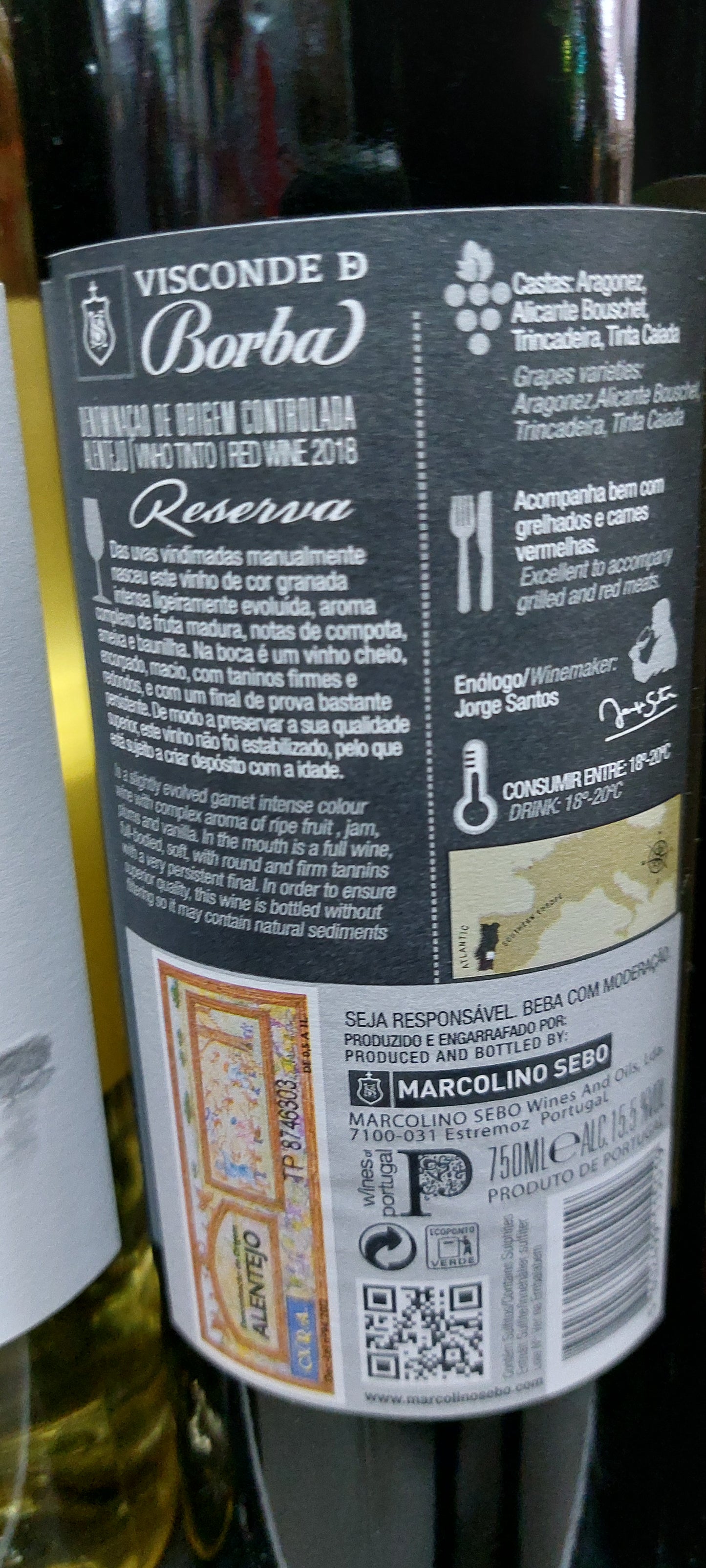 Visconde Borba Reserva Tinto 75 cl
