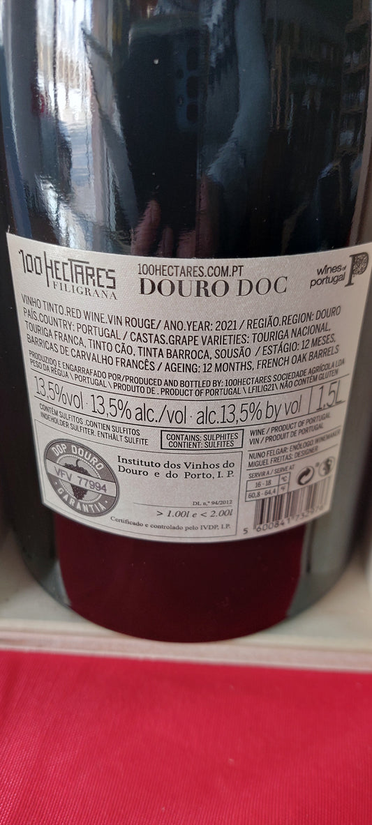 100 HECTARES Filigrana Tinto Magnum Garrafa 1,5L