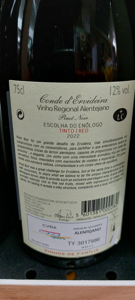 Conde D'Ervideira EE Pinot Noir 75cl
