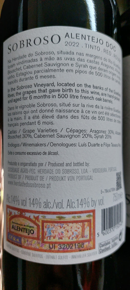 Herdade do Sobroso DOC Tinto