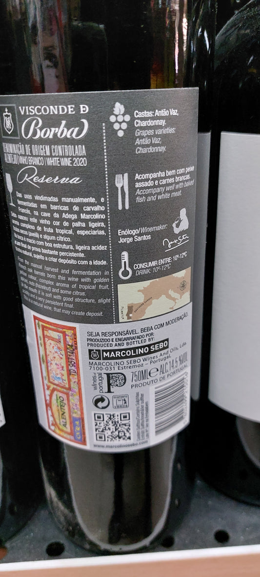 Visconde Borba Reserva Branco 75 cl