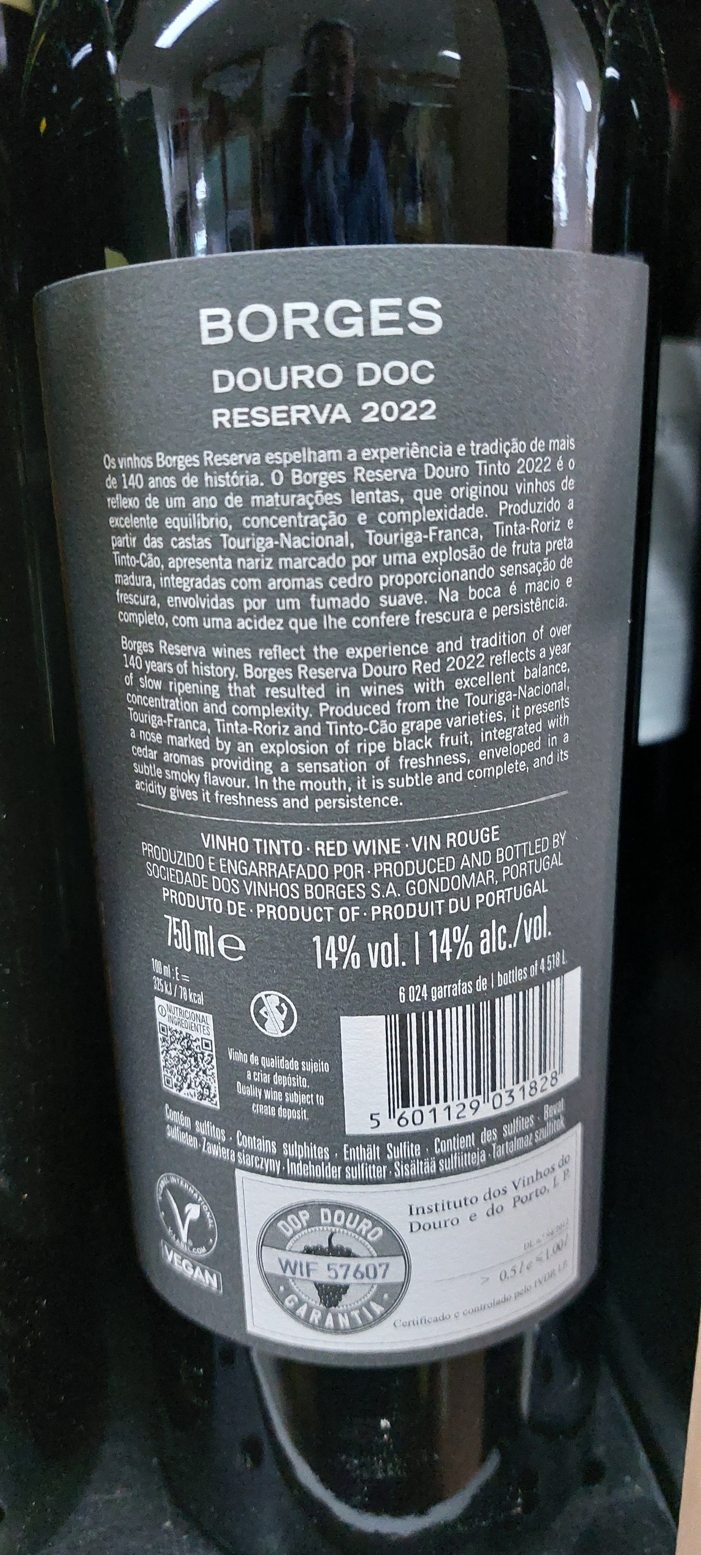 Borges Douro Reserva Tinto 75cl - Vinho Tinto Premium