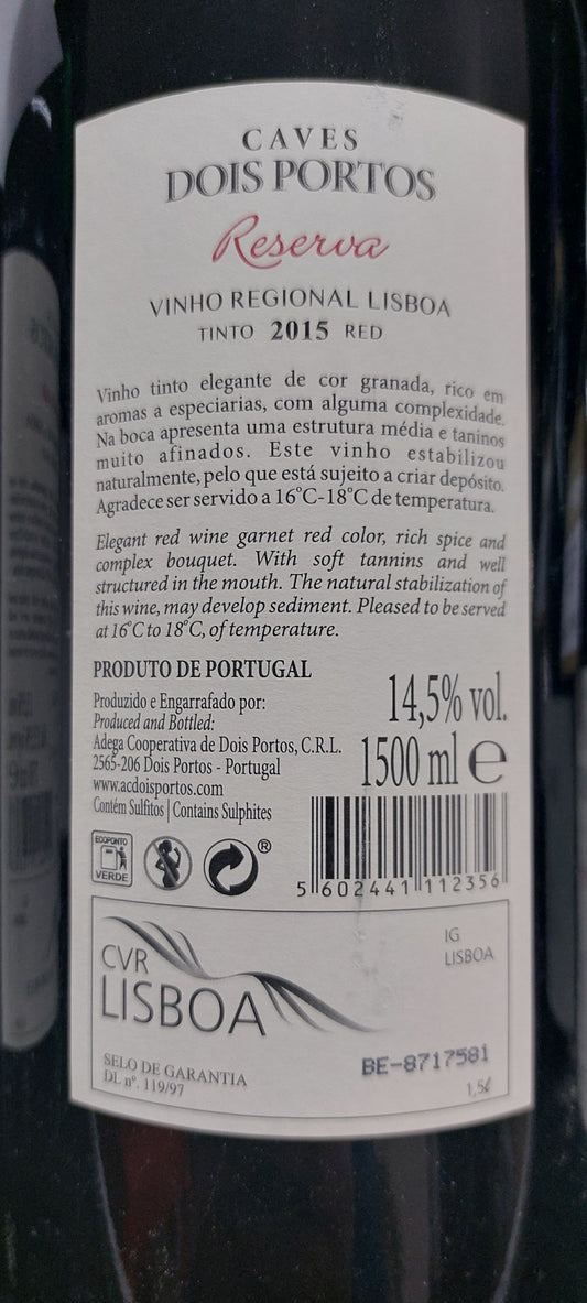 Caves Dois Portos 1,5L Reserva