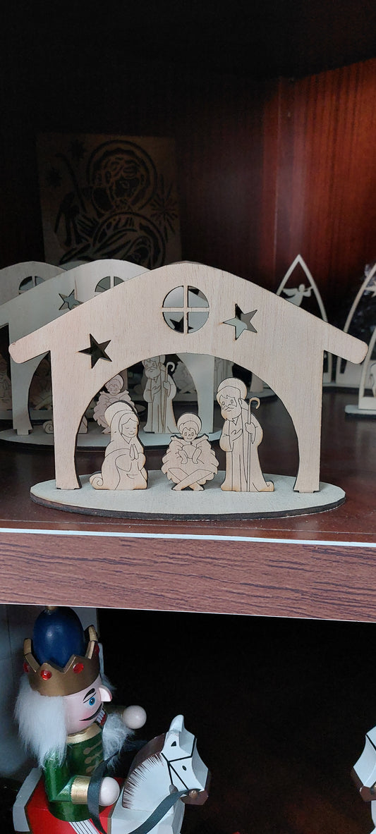 Presépio Cabana Artesanal Elegância e Tradição