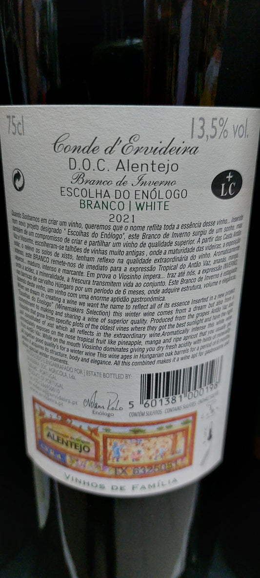Conde D'Ervideira EE Branco de Inverno 75cl