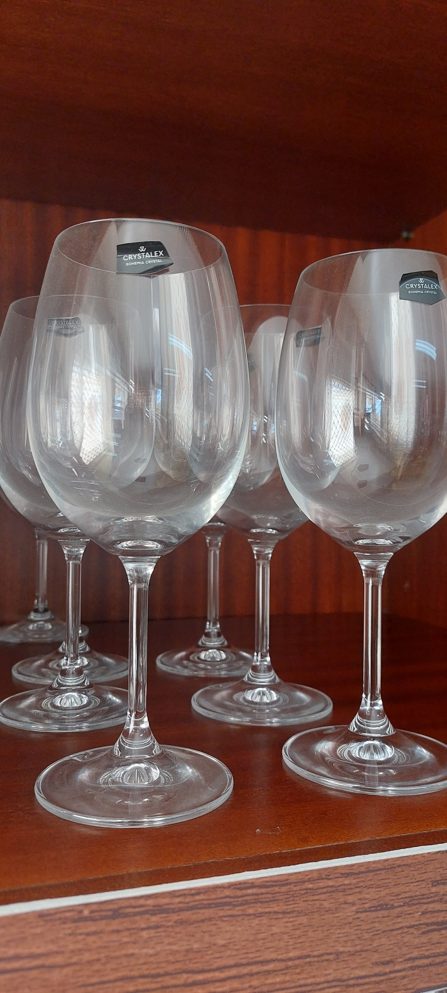 Conjunto 6 Copos Cristal Vinho Cristalex 450ml