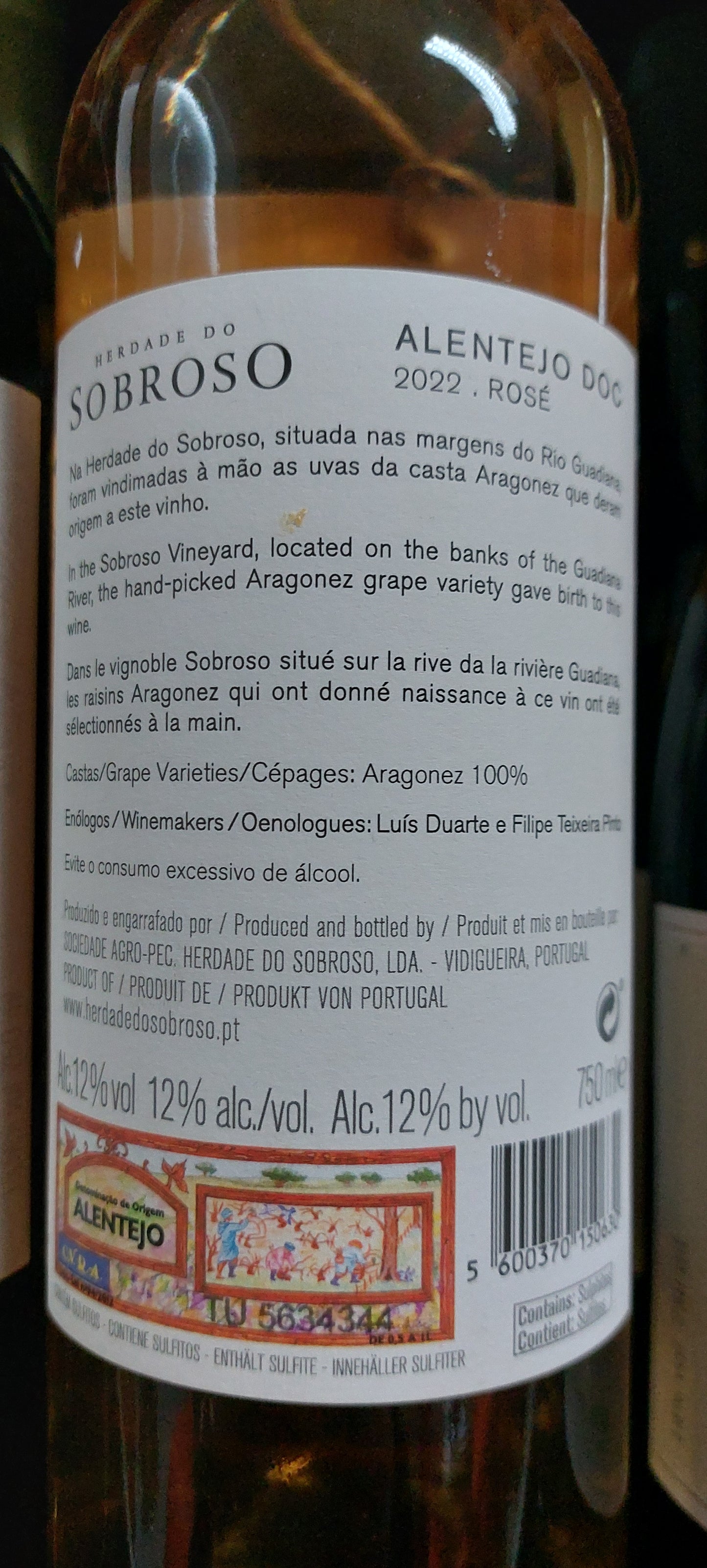 Herdade do Sobroso DOC Rosé 2022