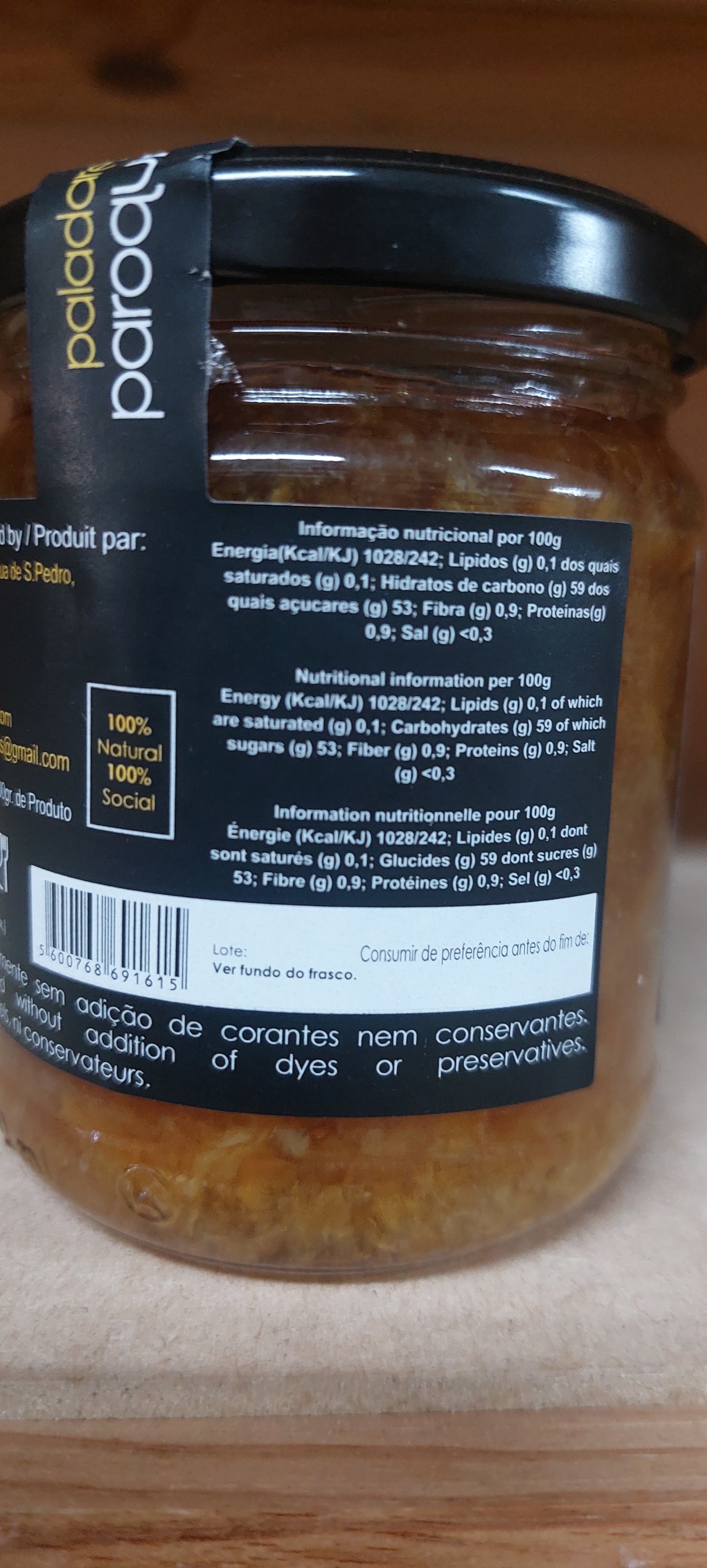 Doce de Laranja e Gengibre 240g
