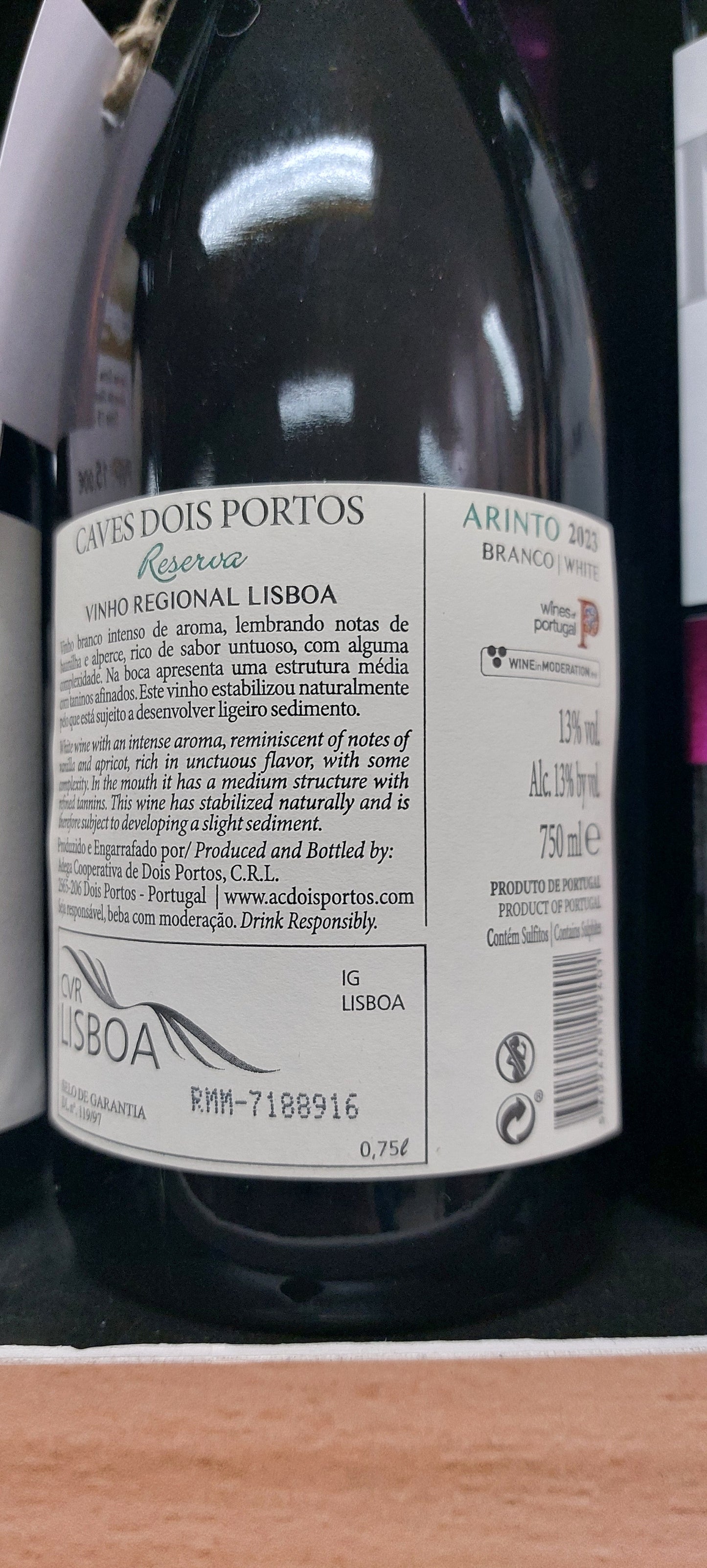 Caves Dois Portos Reserva Arinto