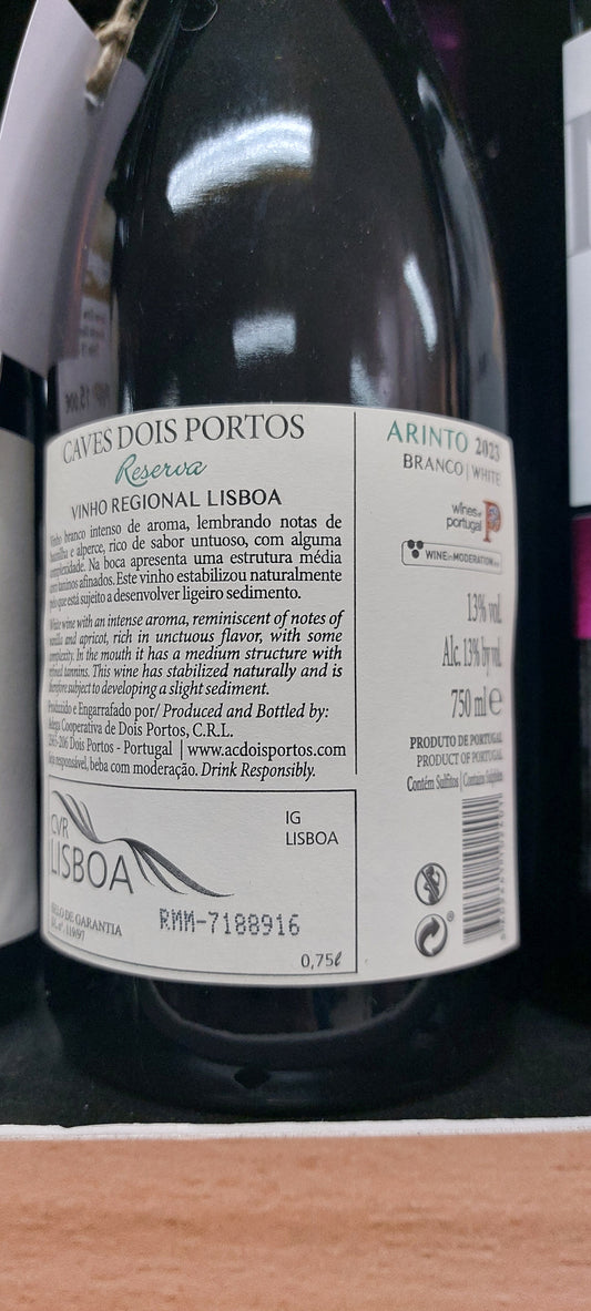 Caves Dois Portos Reserva Arinto