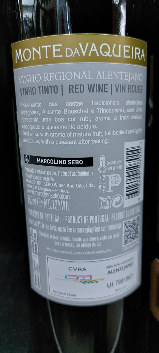 Monte da Vaqueira Tinto 75cl