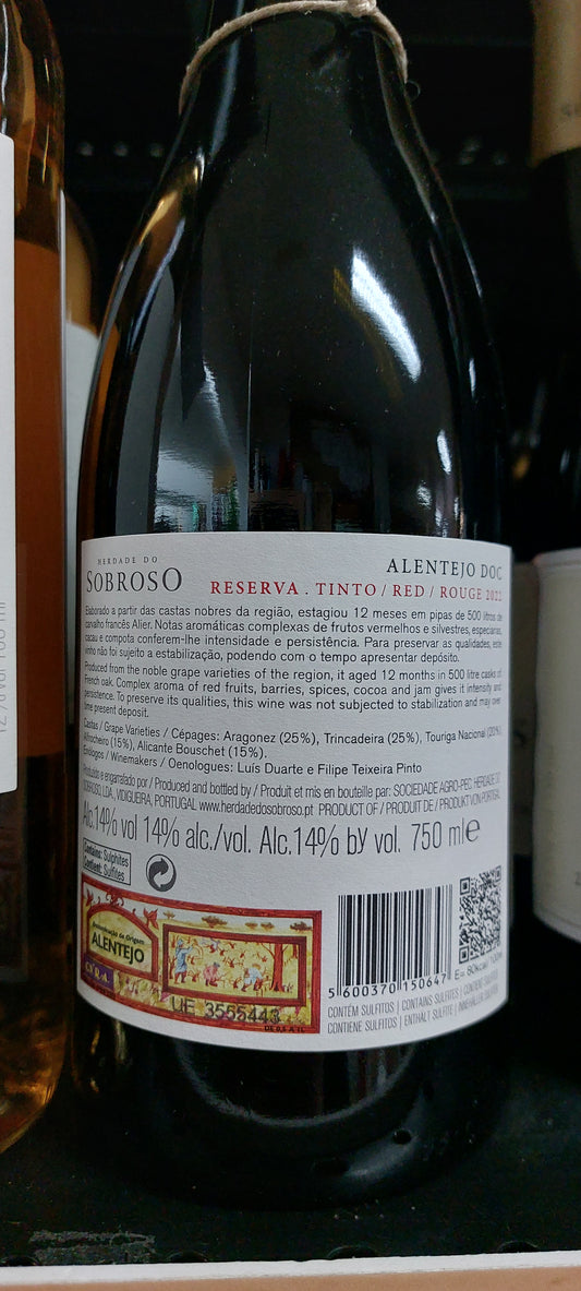 Herdade do Sobroso Reserva Tinto
