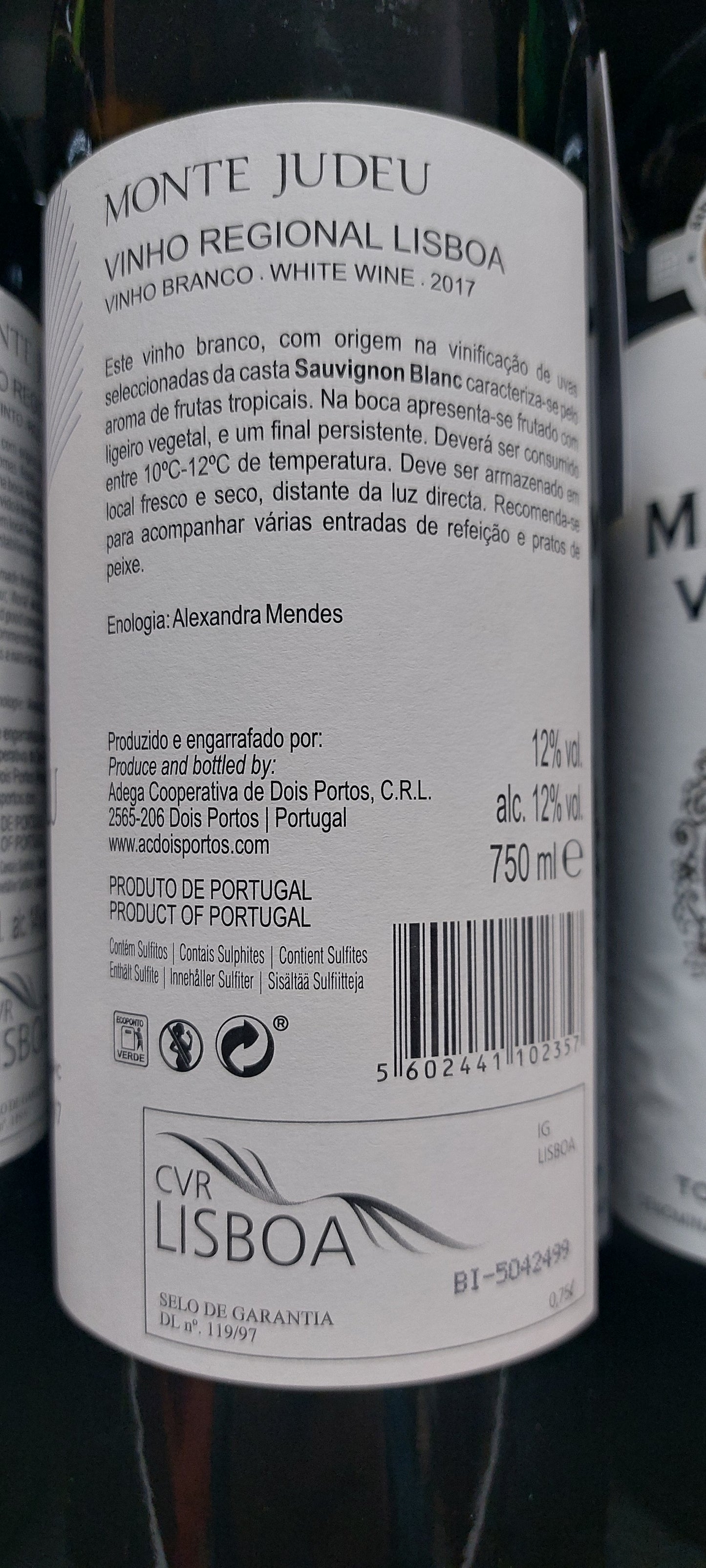 Monte Judeu Branco Sauv. Blanc 75cl