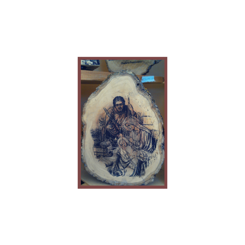 Wood Memories - Moldura em tronco de madeira 15x15