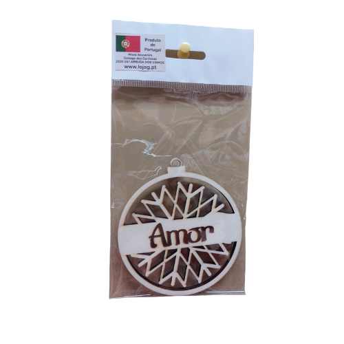 Bolas Madeira 9cm Palavras