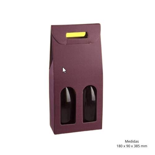 Cx Cartolina 2 Garrafas Bordeaux