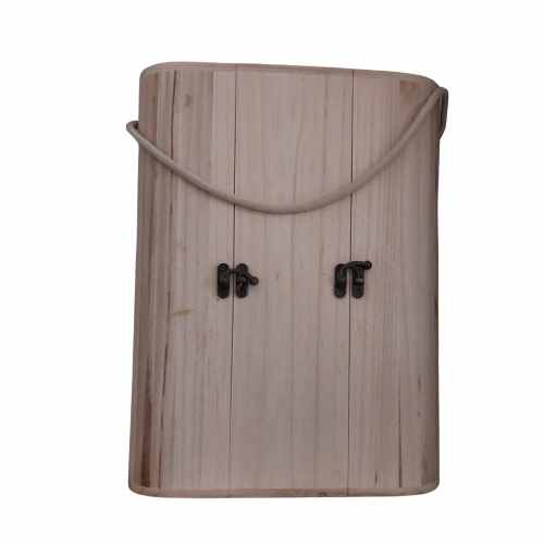 Caixa Madeira Oval - 3 Garrafas