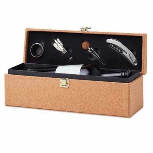 Estojo Cortiça c/ 4 Aces. Vinho