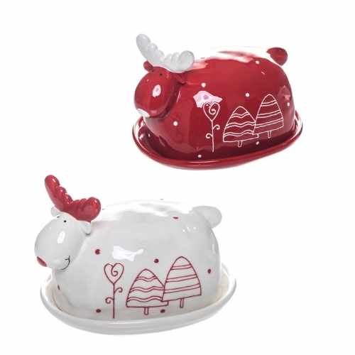 Manteigueira Rena em Cerâmica Elegância e Aconchego