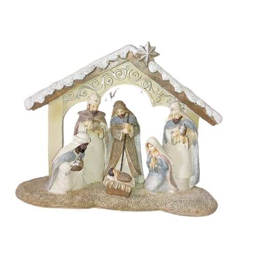 Presépio Artesanal 18 cm Tradição e Elegância