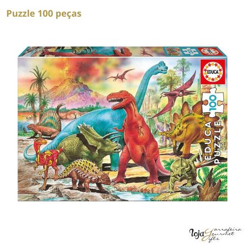 Puzzle 100 Peças - Dinossauros