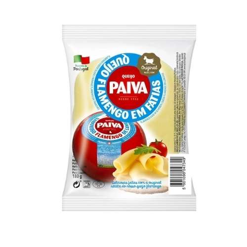 Queijo Flamengo Fatiado Paiva Fatias Redondas180g