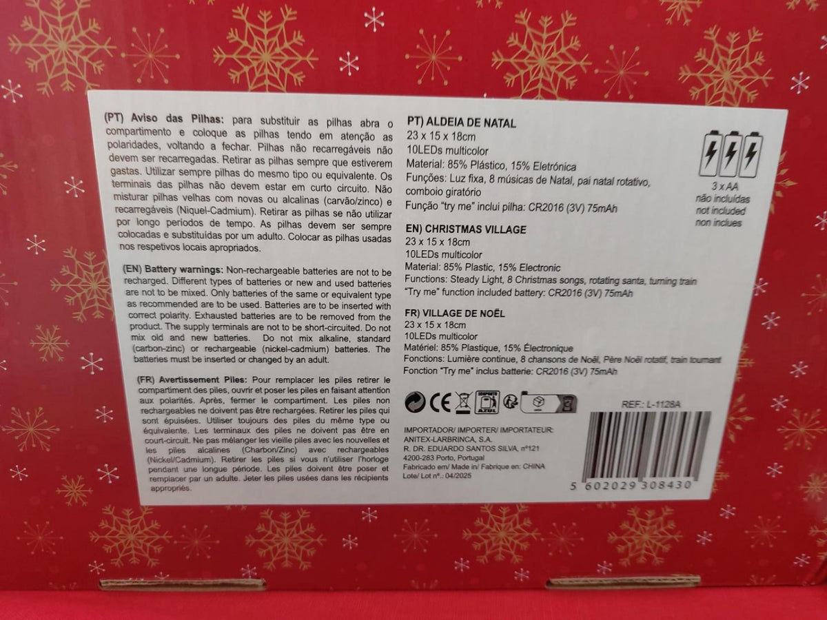 Rótulo da Aldeia de Natal L-1128A