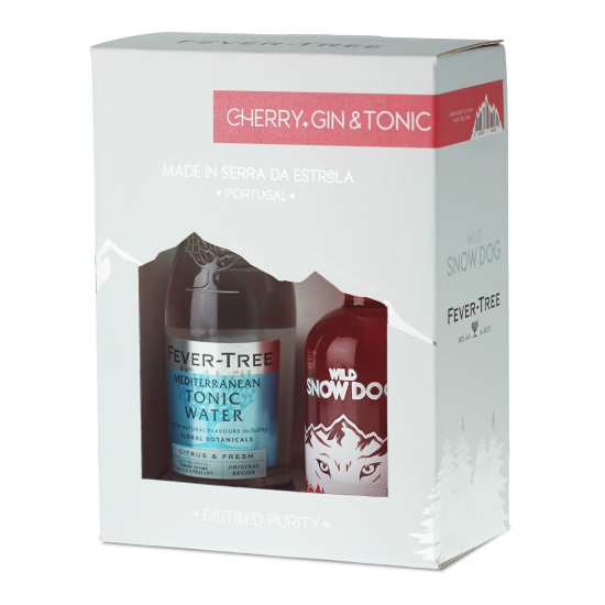Conj. Wild Snow Dog Cherry Gin 100ml + Fever Tree 200ml