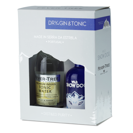 Conj. Wild Snow Dog Dry Gin 100ml + Fever Tree 200ml