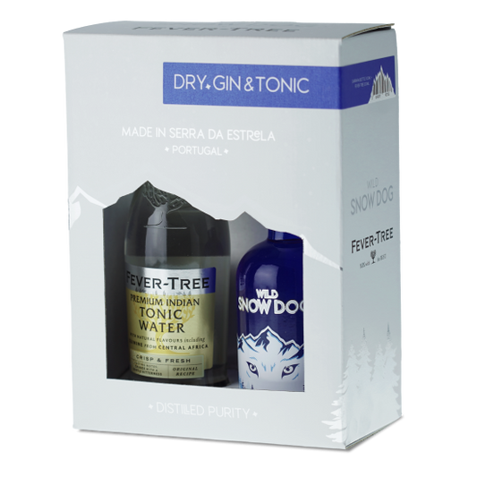 Conj. Wild Snow Dog Dry Gin 100ml + Fever Tree 200ml