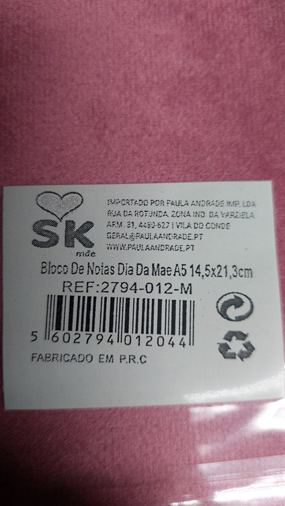 Bloco Notas A5 Mãe