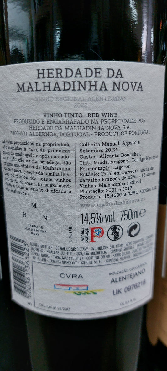 Vinho Malhadinha Tinto
